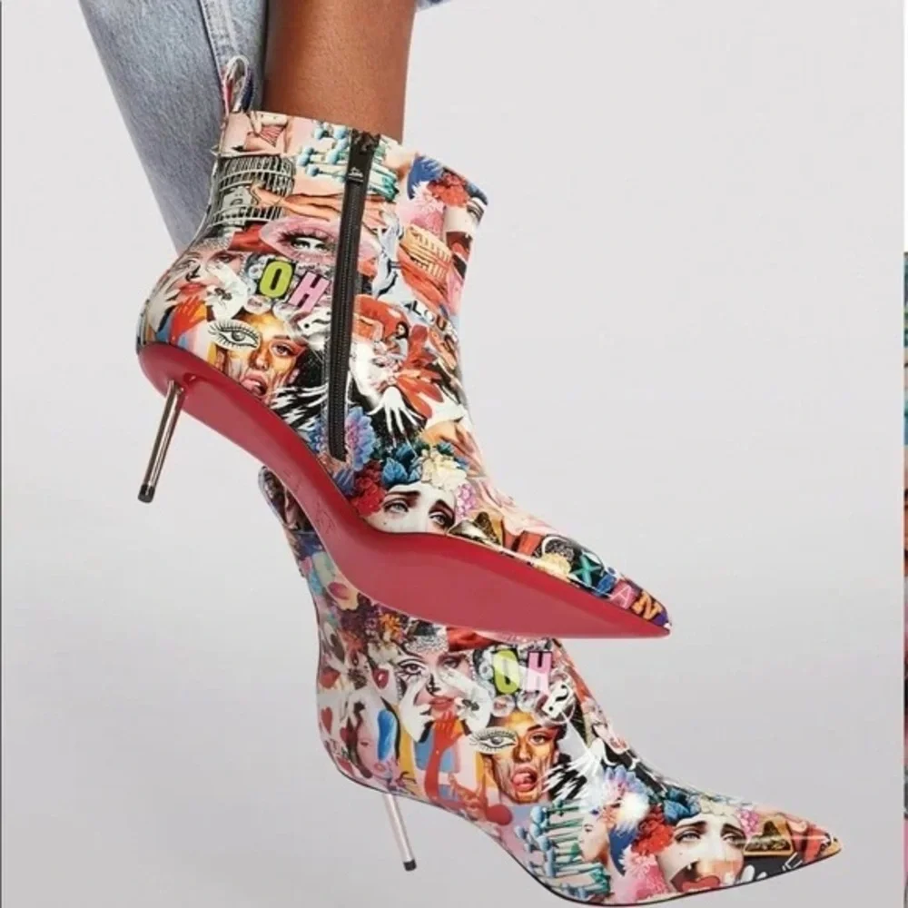 Christian Louboutin Epic Oh Xtian Ankle 70 leather bootie - Picture 5 of 14